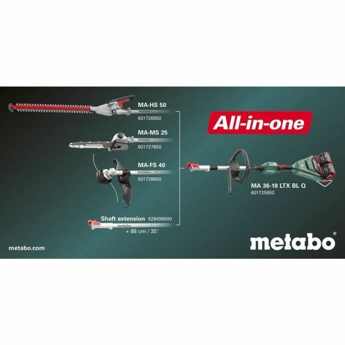 Krūmgrieža galva Metabo MA-FS